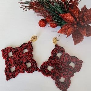 LARGE Earrings, Crochet Earrings, Earrings